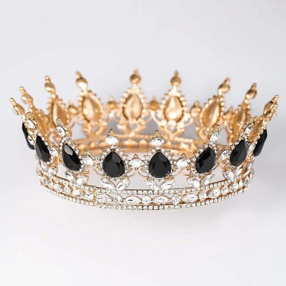 Women Crown Rhinestone Tiara Bridal Headband Party Hair Accessories for Weddings